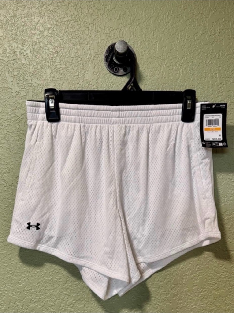 Under Armour White Women's Mesh Athletic Shorts